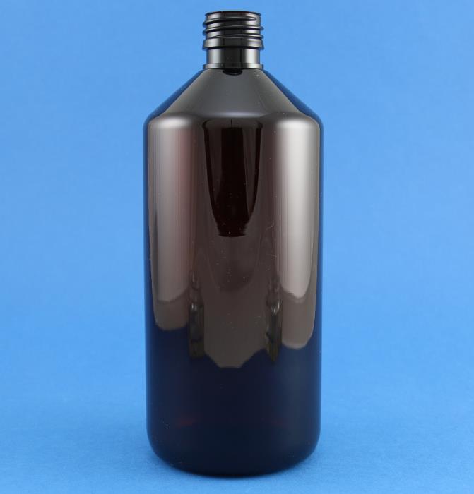 1000ml Alpha Veral Bottle Amber PET 28mm Neck